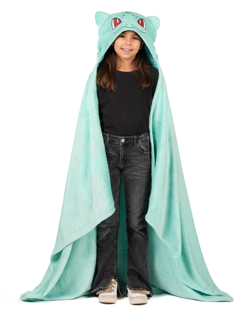 Bisasam Fleece-Decken Kostüm mit Kapuze für Kinder Pokémon™