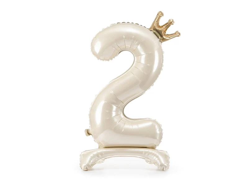 2 Jahre Helium Ballon Perle Leer 84cm