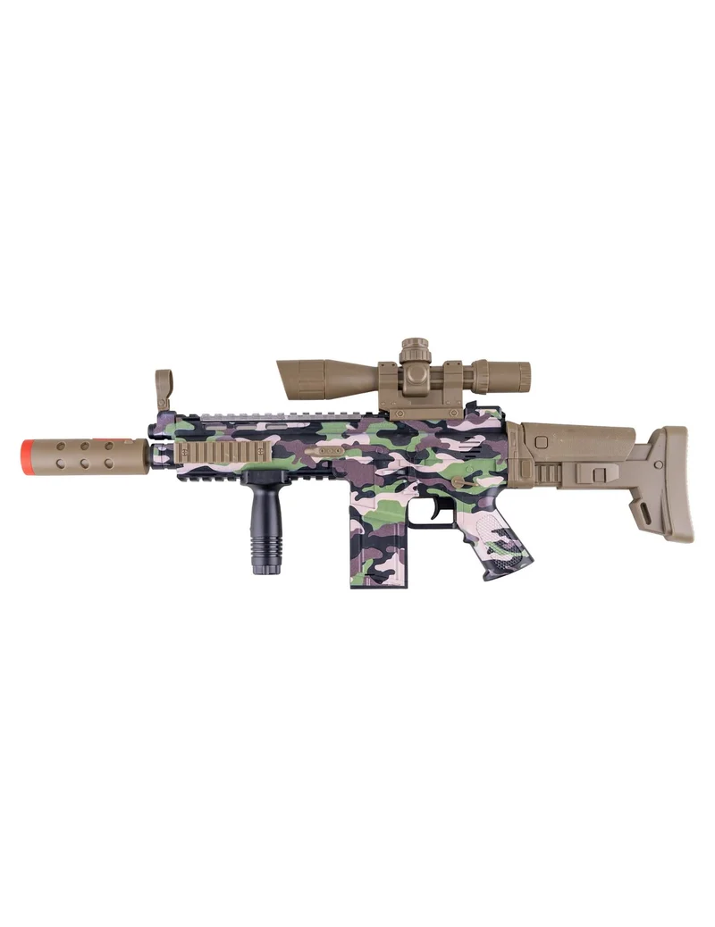 Camouflage-Maschinengewehr mit Rauch-, Sound- und Lichteffekt