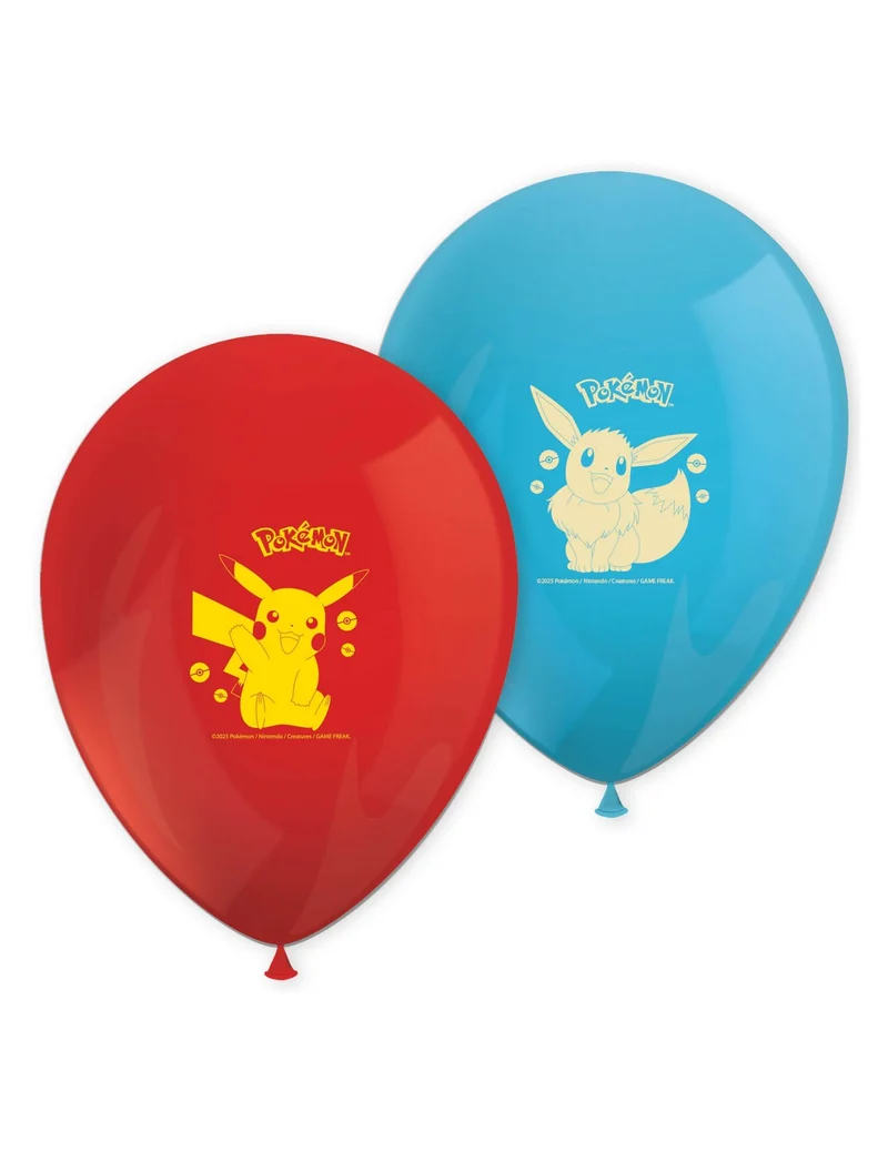 8 Latex-Luftballons Pokémon™ Next Generation