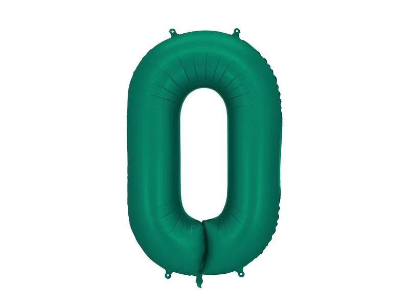 0 Jahr Figur Ballon Grün Leer 86cm