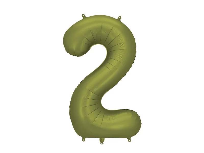 2 Jahre Figur Ballon olivgrün leer 86cm