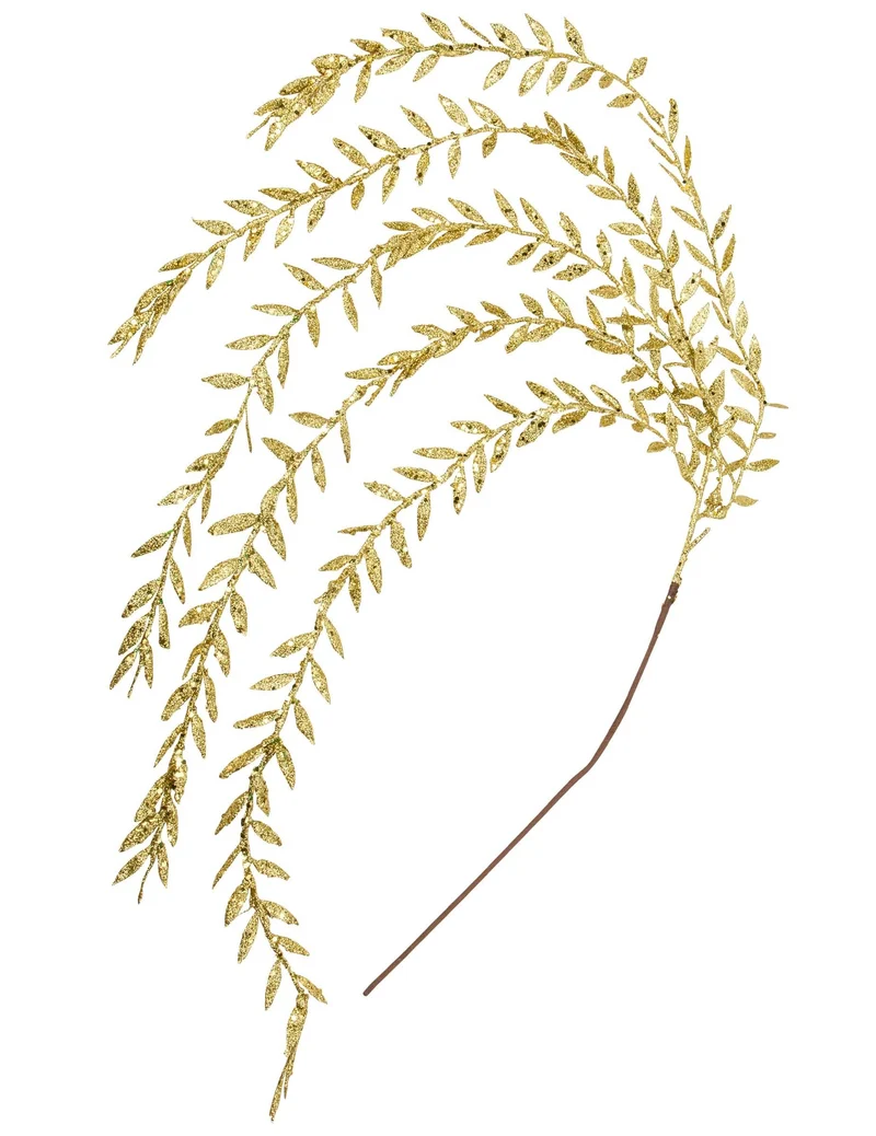 Weihnachts-Ranke mit goldenem Glitzer, 90 cm