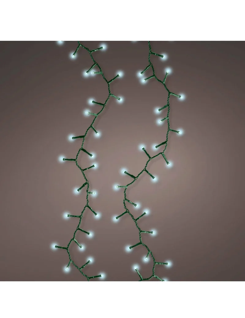 Weiße LED Lichterkette 400 LEDs 10 m mit 8 Funktionen