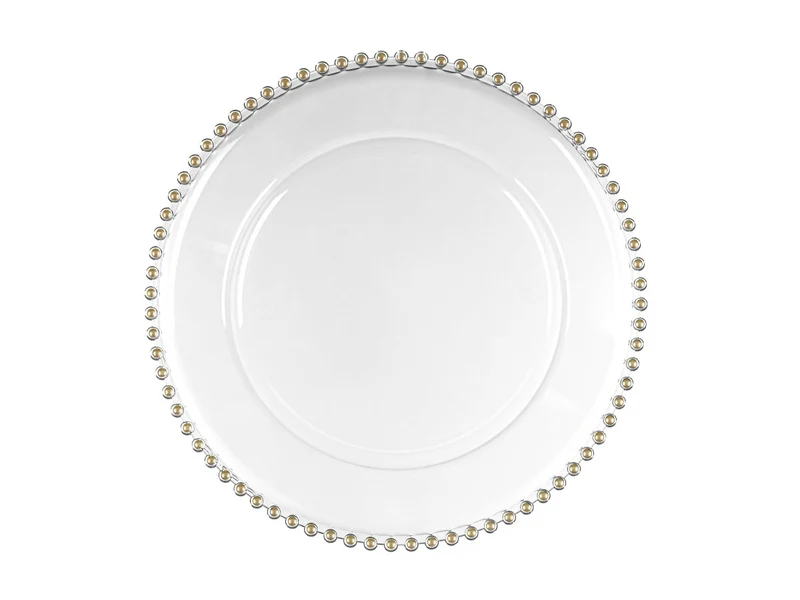 Weißes Tablett White Pearl 32cm