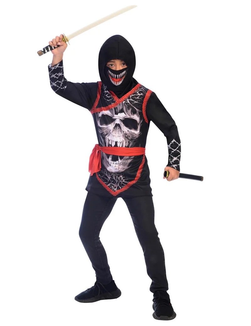 Ninja Totenkopf Kostüm für Kinder