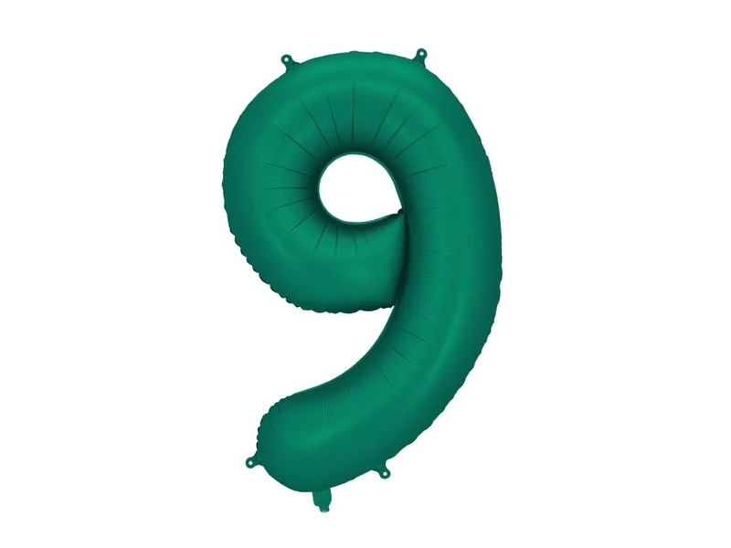 9 Jahre Figur Ballon Grün 86cm