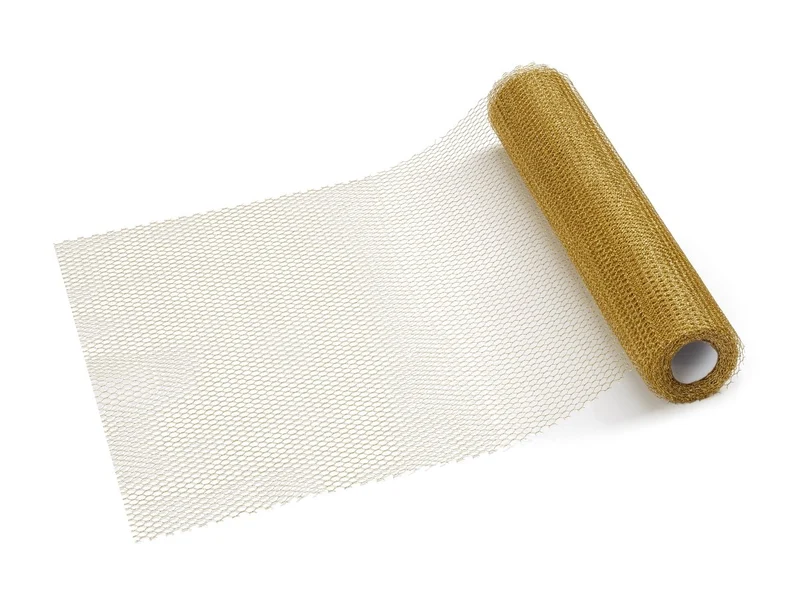 Gold Tisch Läufer Tüll 9m