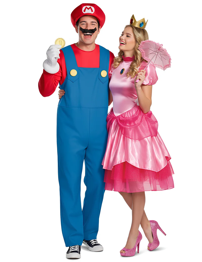 Paarkostüm Super Mario™ und Peach™ Erwachsene
