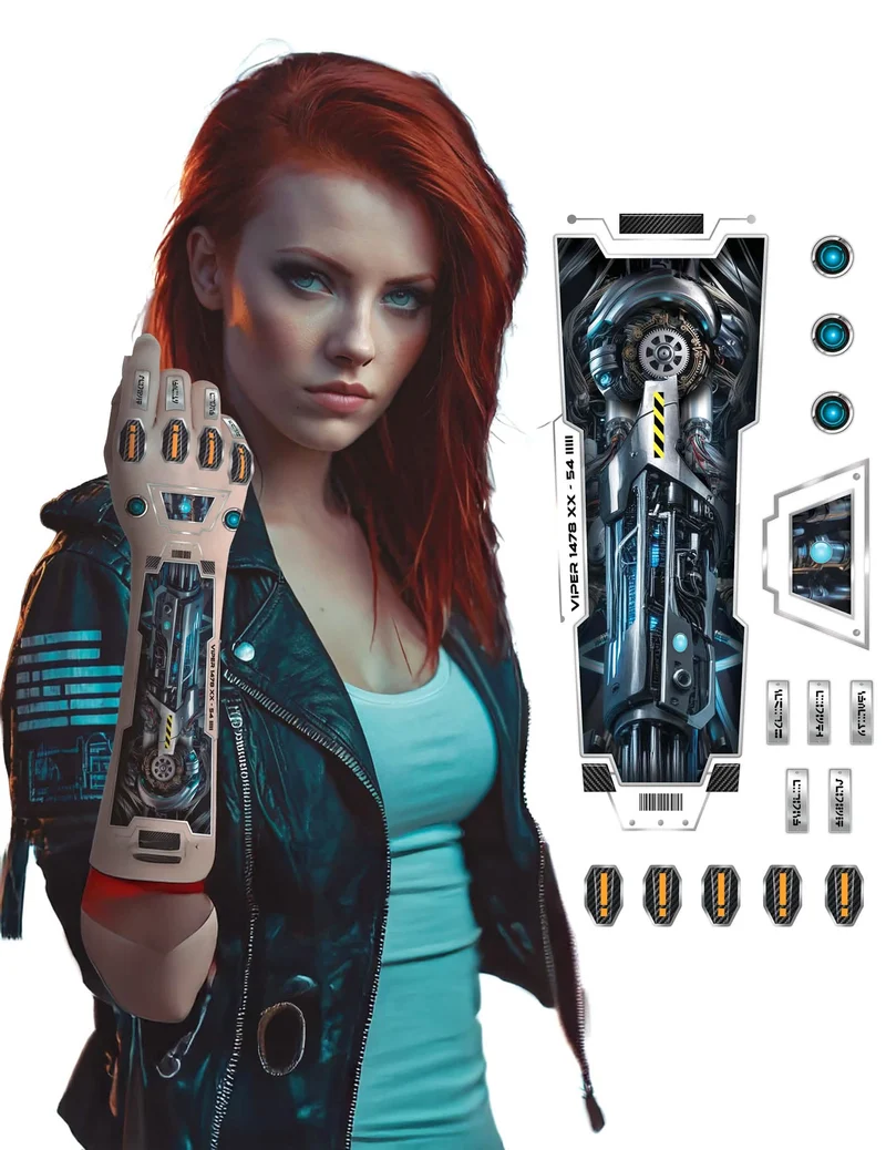 Futuristisches Roboter-Arm-Tattoo