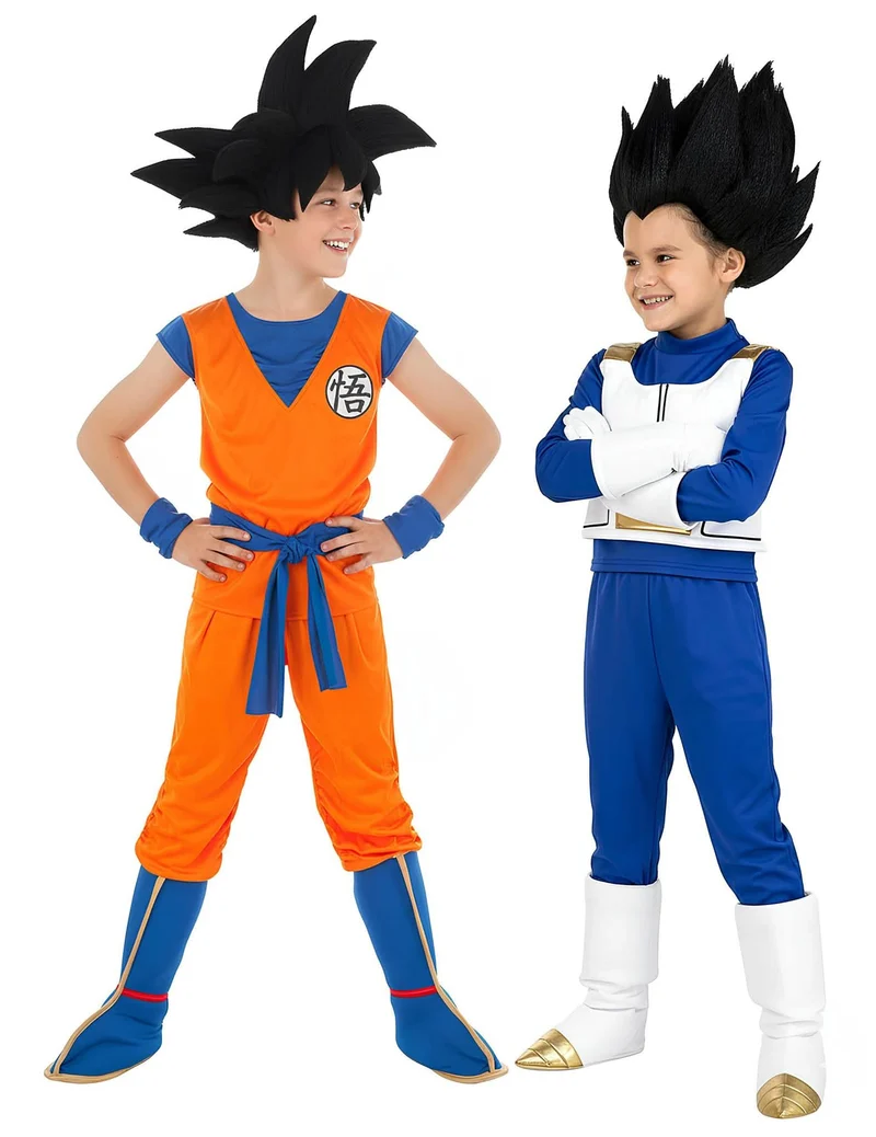 Goku™ und Vegeta™ Paarkostüm Dragon Ball Z™ Kinder