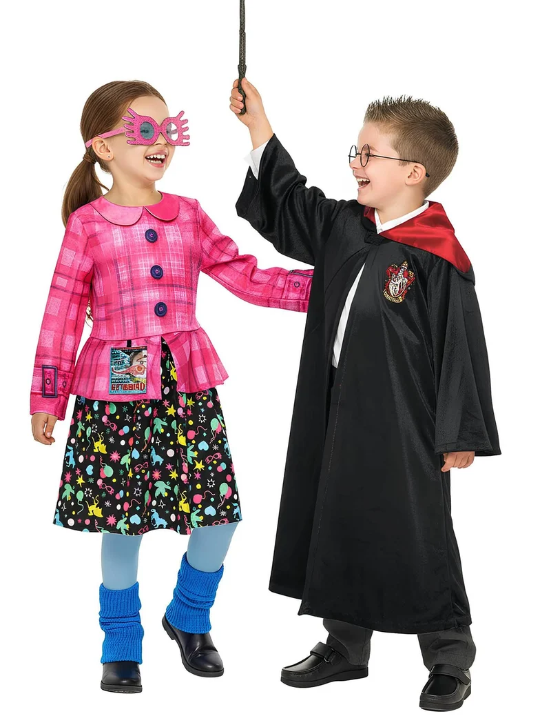 Harry Potter™ und Luna Lovegood™ Paarkostüm für Kinder bunt
