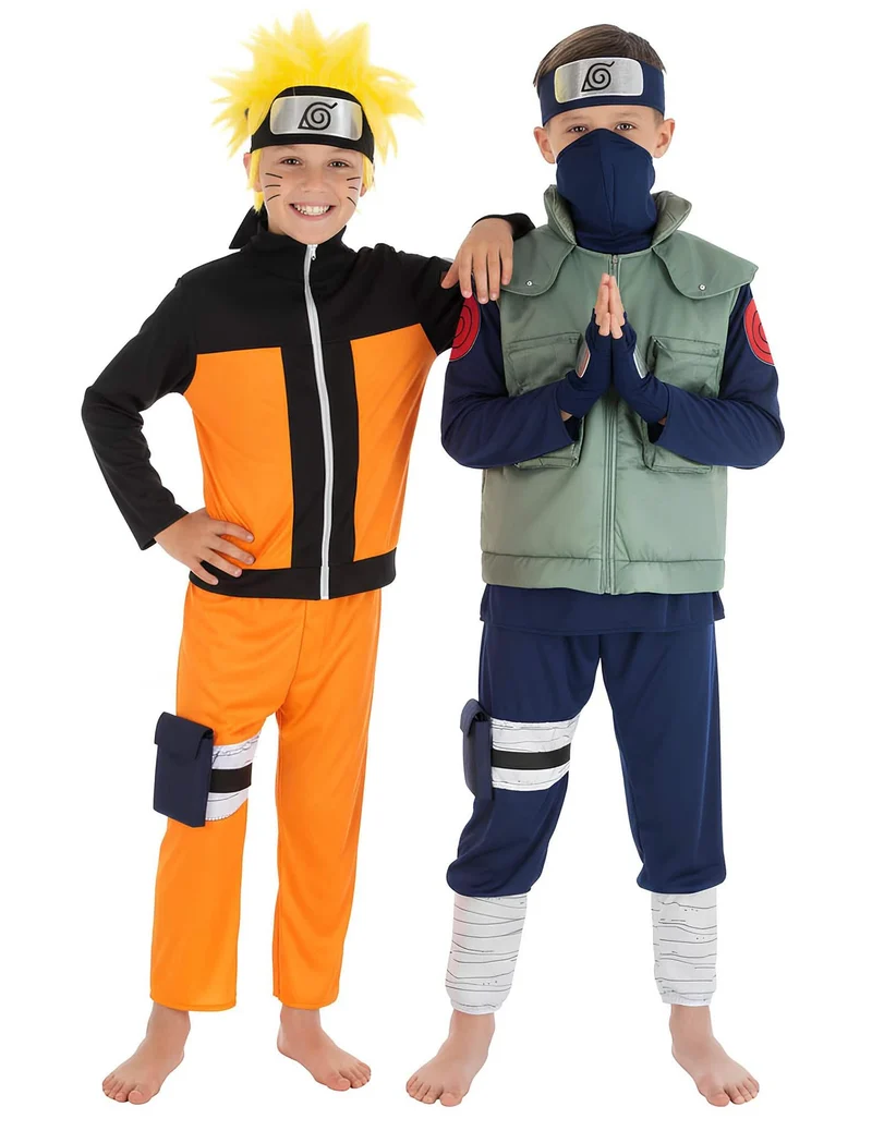 Naruto™ und Kakashi Hatake Kinderpaarkostüm