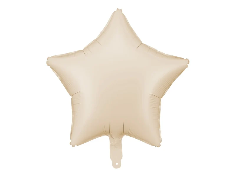 Stern Helium Ballon Beige Leer 48cm