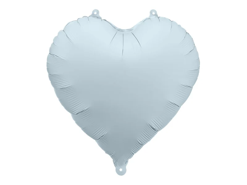Herz Helium Ballon Neblig Blau Leer 45cm