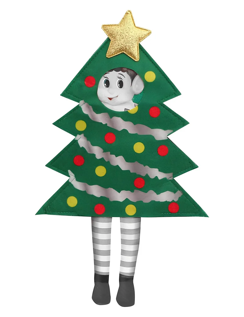 Weihnachtsbaum-Kostüm für Wichtel-Puppe