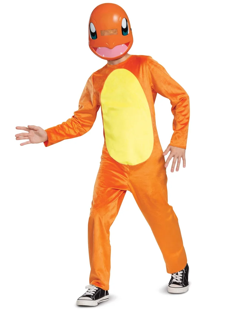 Klassisches Pokémon™ Glumanda-Kostüm für Kinder