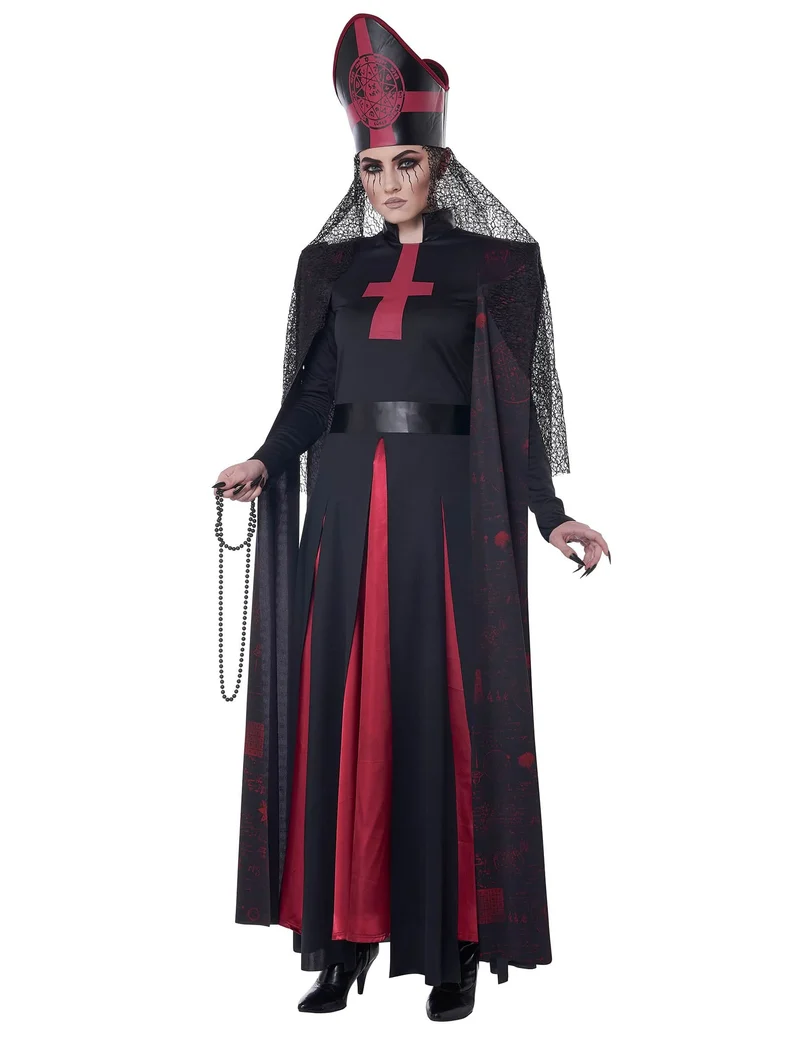 Okkultes Priesterinnenkostüm für Damen Deluxe