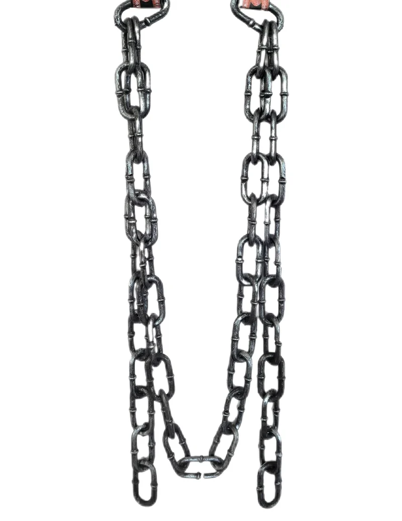 Unheimliche Kette Deko silber 180 cm