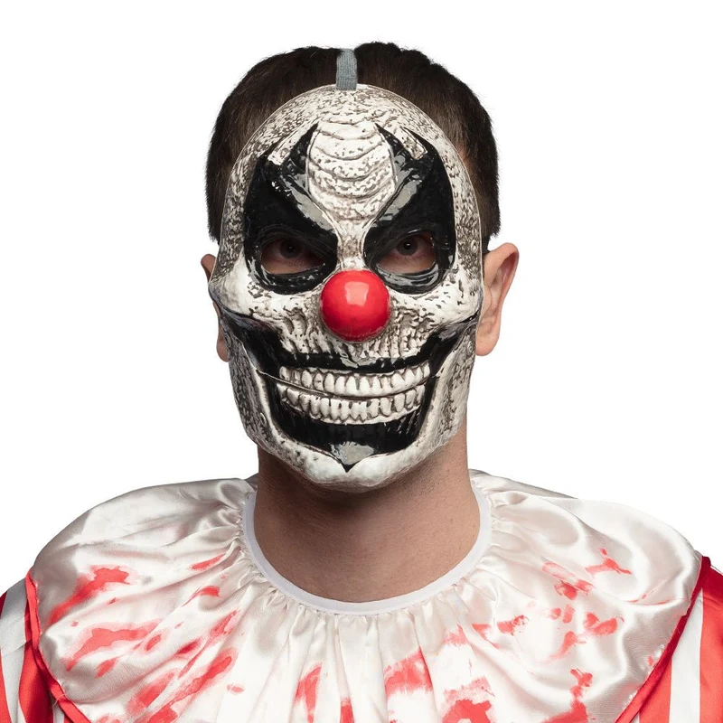 Halloween Maske Clown mit beweglichem Kiefer