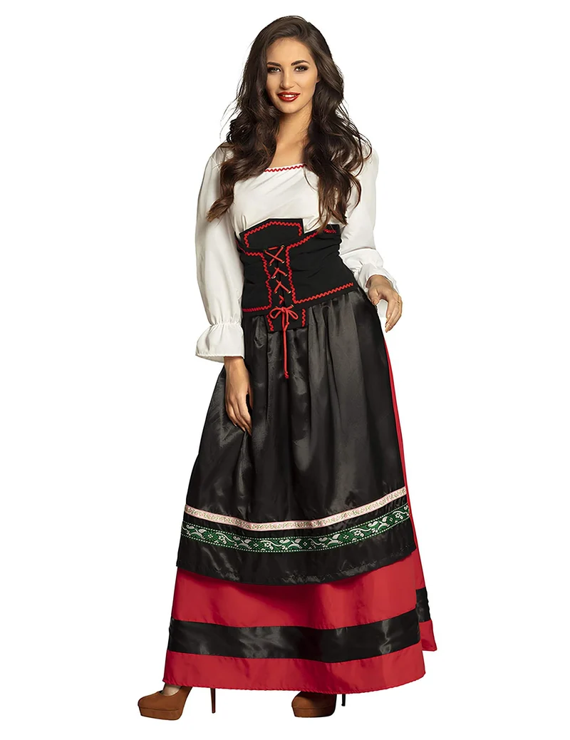 Bayerisches langes Dirndl Kostüm für Damen
