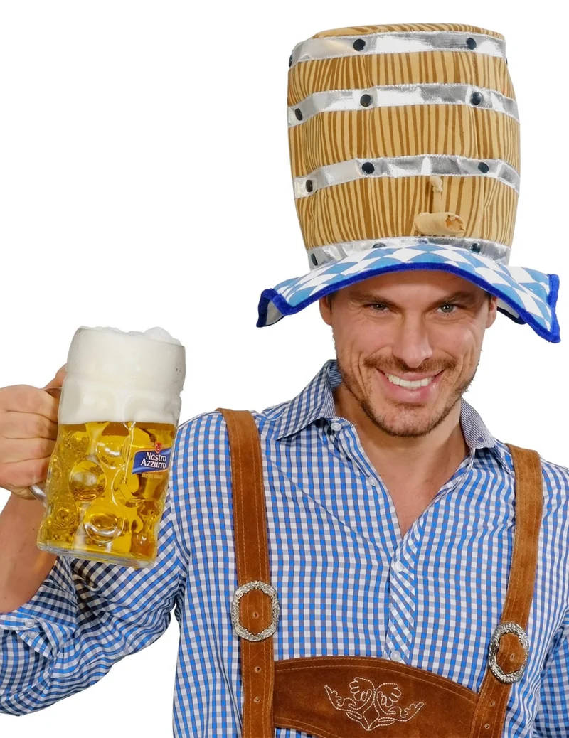 Bayerischer Bierfass-Hut für Erwachsene