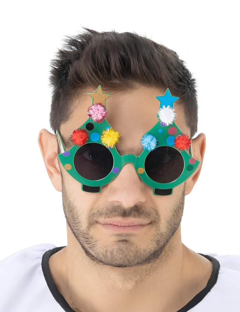 Weihnachtsbaum Brille Terrifier™ Accessoire für Erwachsene