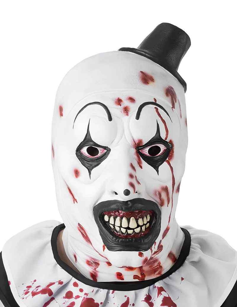 Vollmaske Clown Terrifier™ blutverschmiert für Erwachsene