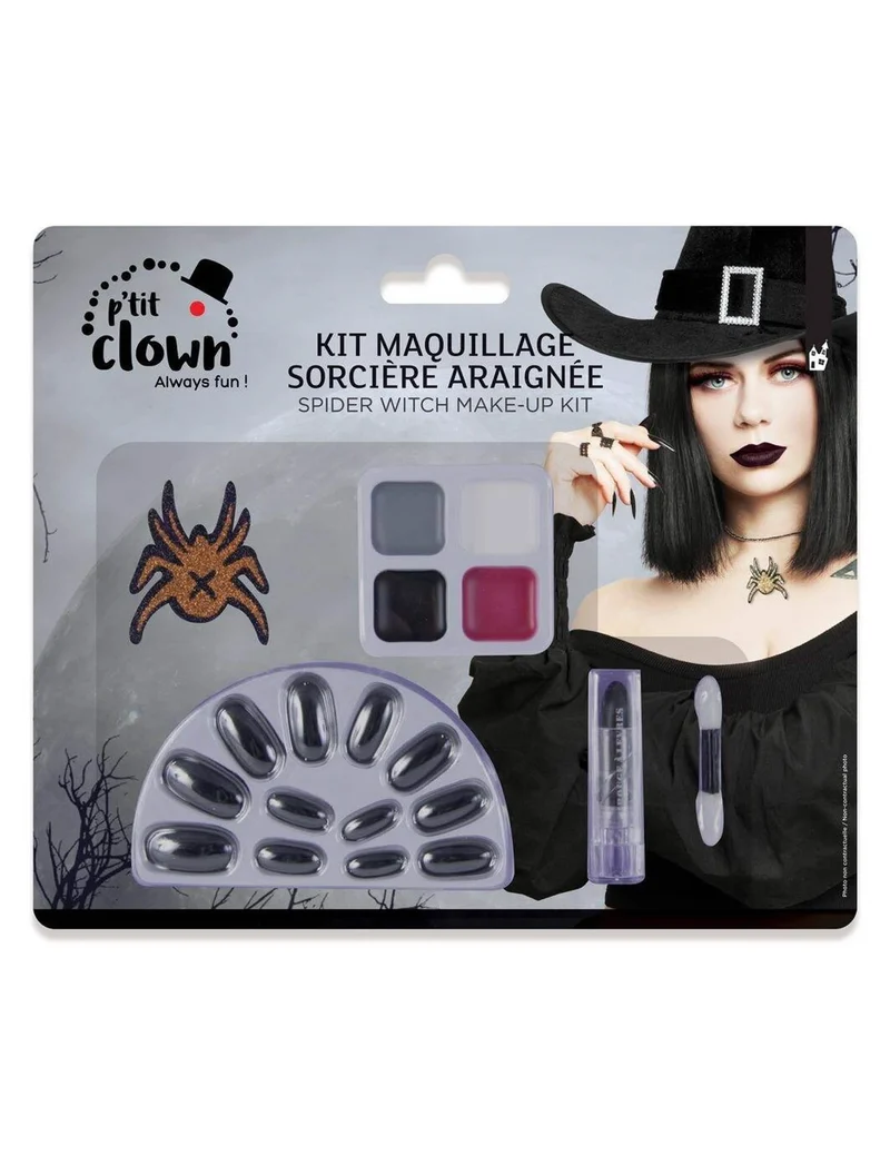 Set Hexen Fingernägel und Lidschattenfarben