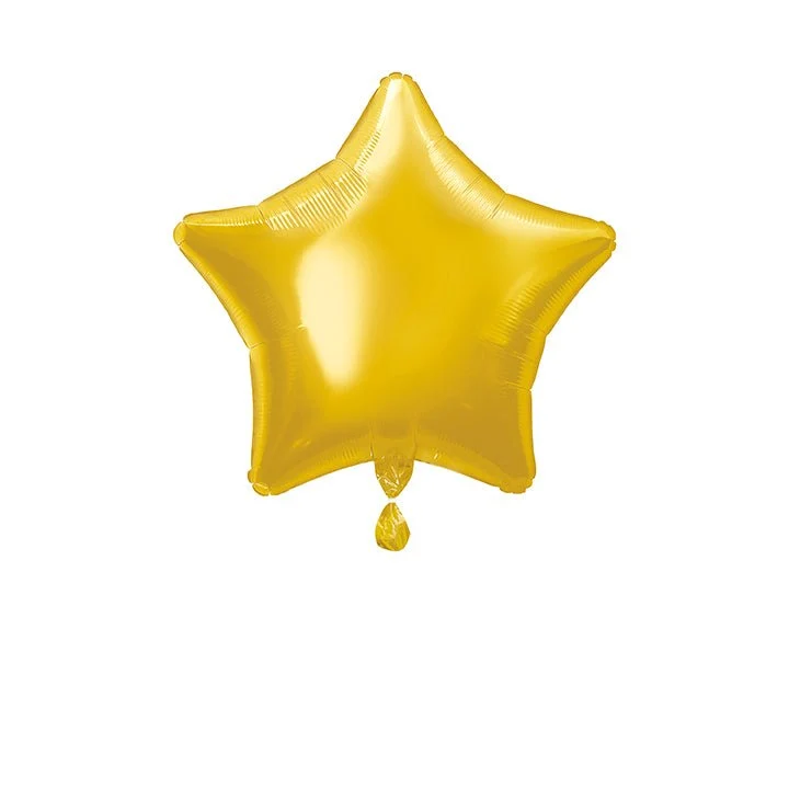 Stern Helium Ballon Gelb Leer 50cm