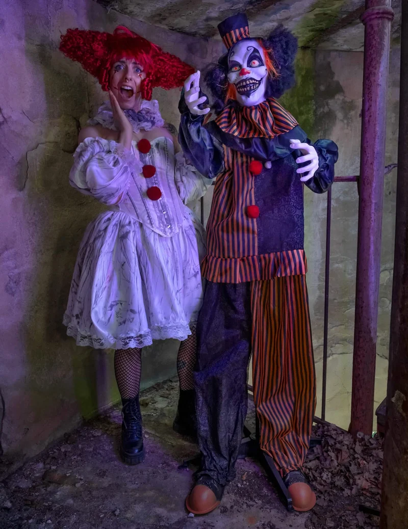 Animierter dämonischer Clown - 170 cm