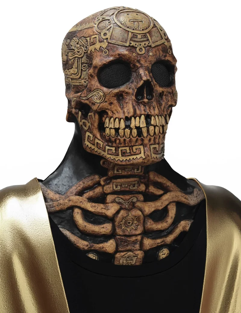Azteken-Skelettmaske für Erwachsene