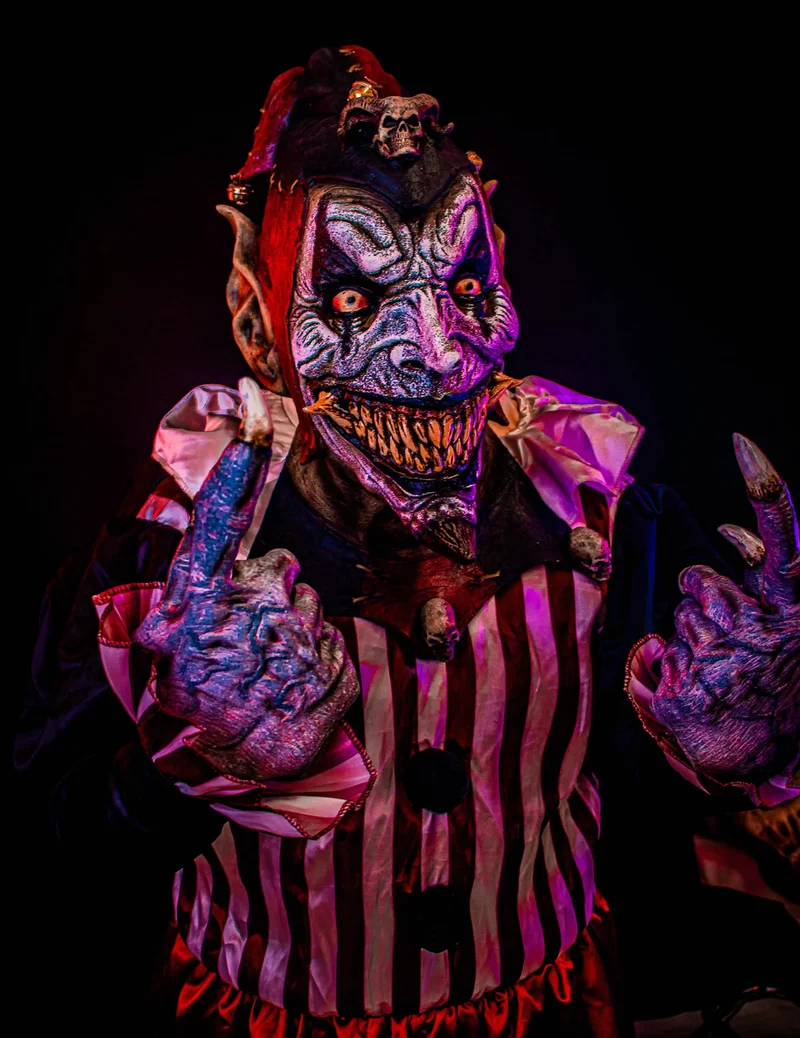 Böse Harlekin-Maske für Erwachsene