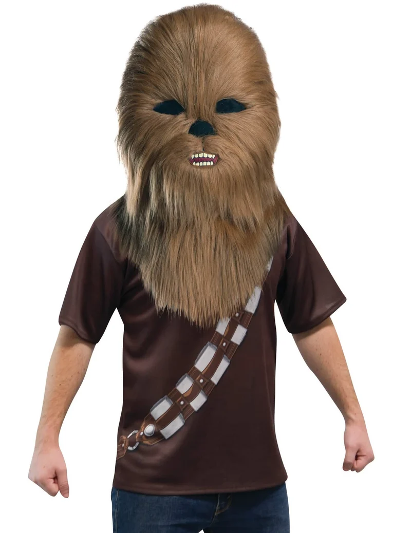 Chewbacca™ Maske für Erwachsene Maskottchen Star Wars™