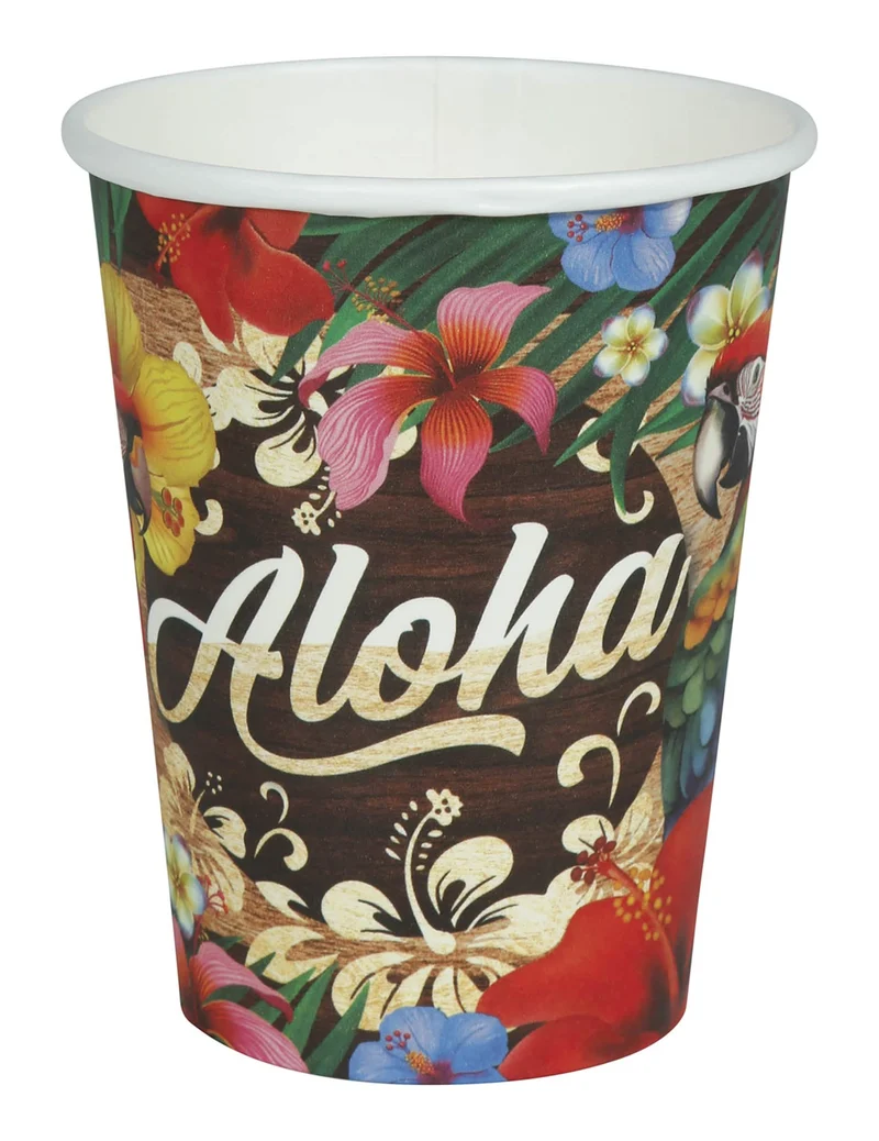 6 Aloha Hawaii Becher 240 ml