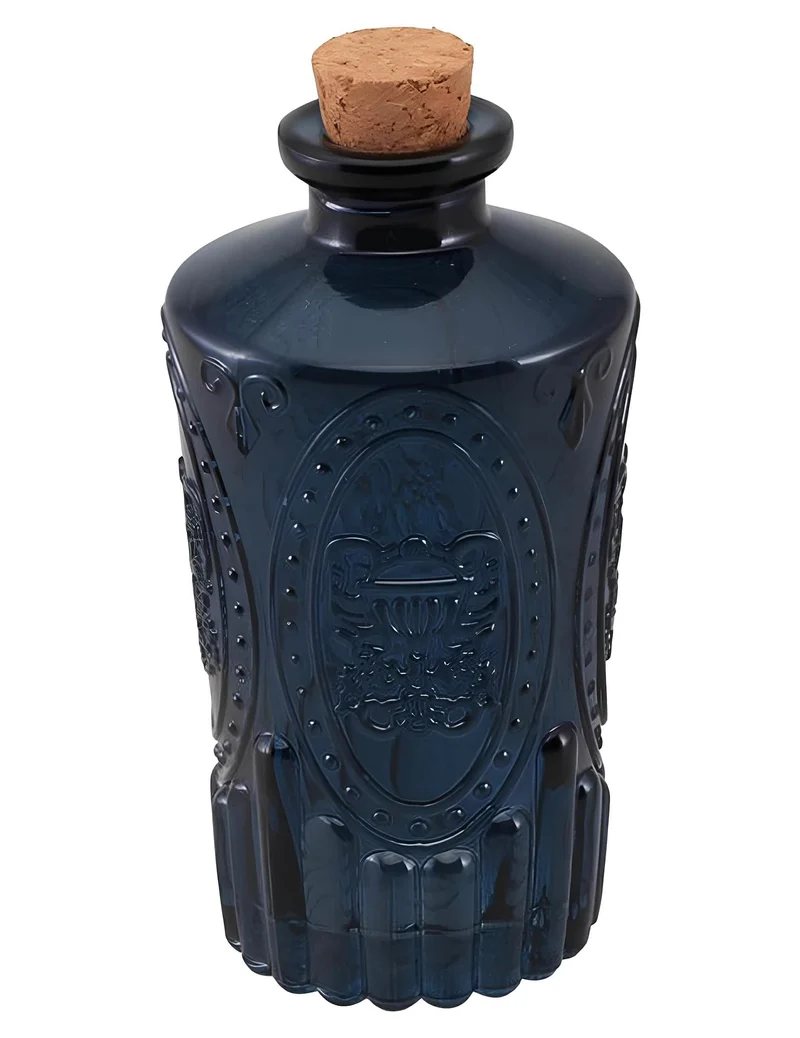Nachtblaue Glasflasche 13,5 cm