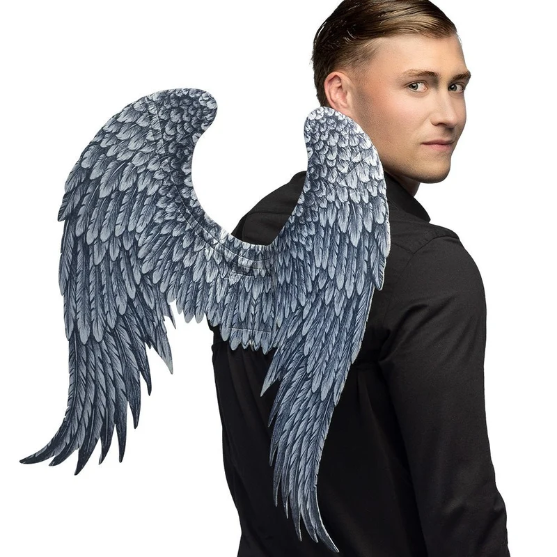 Halloween-Flügel Grauer Engel