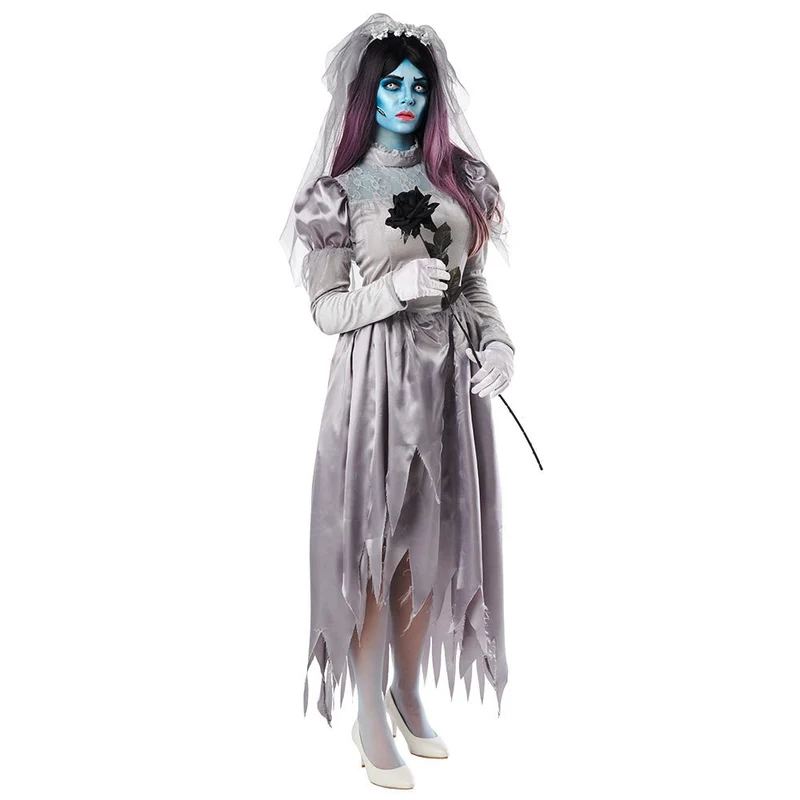Halloween Kleid Damen Braut Hexe
