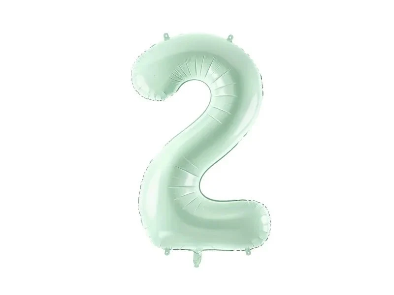 2 Jahre Figur Ballon Mintgrün 72cm