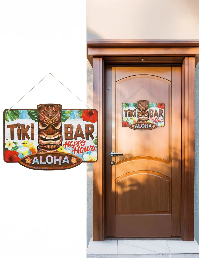 Tiki-Bar Aloha Schild 25 x 35 cm