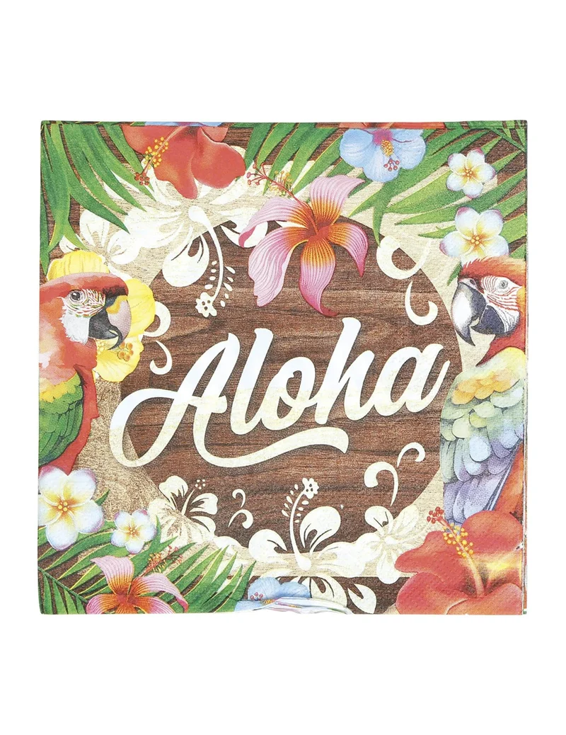 20 Servietten Aloha Hawaii 16 x 16 cm