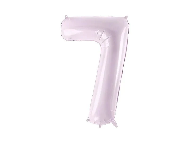 7 Jahre Figur Ballon Lila Leer 72cm