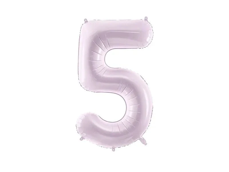 5 Jahre Figur Ballon Lila Leer 72cm