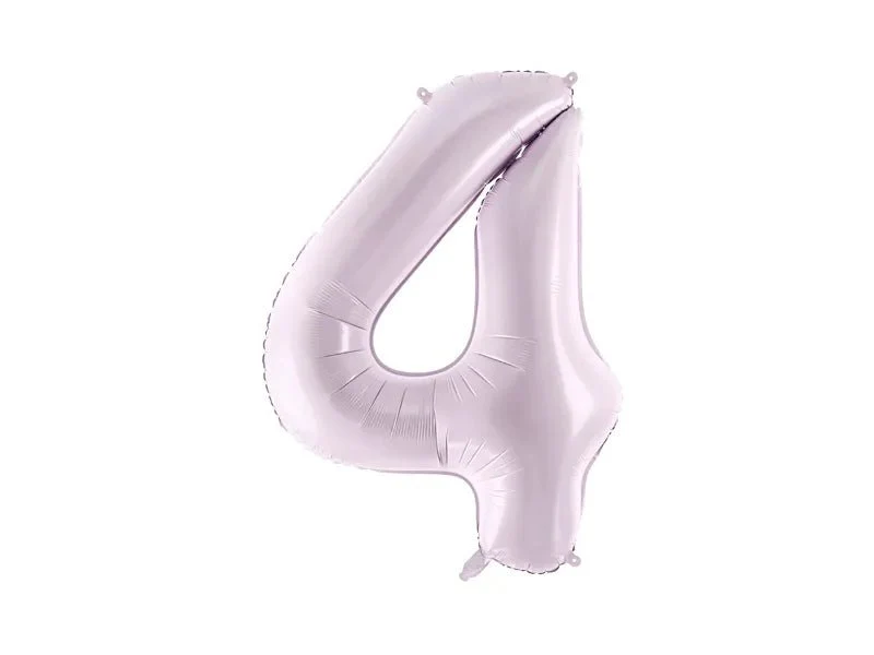 4 Jahre Figur Ballon Lila Leer 72cm