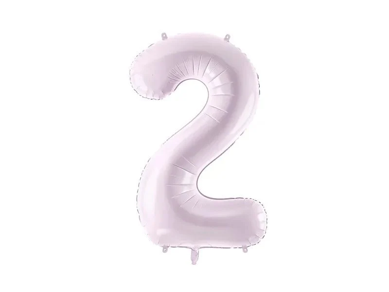 2 Jahre Figur Ballon Lila Leer 72cm