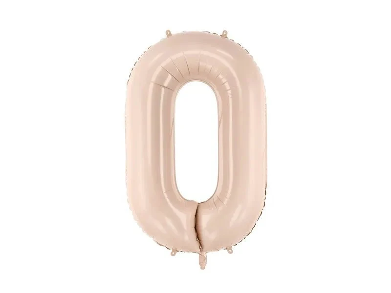 0 Jahr Figur Ballon Beige 72cm