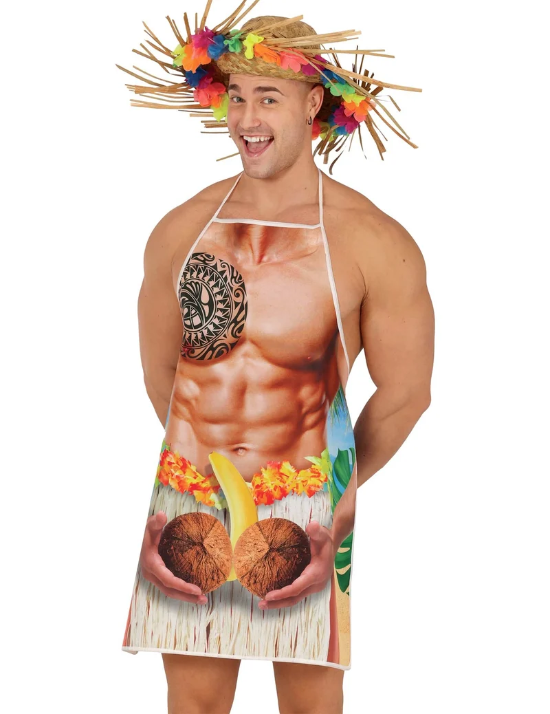 Hawaii Schürze Kostüm für Erwachsene
