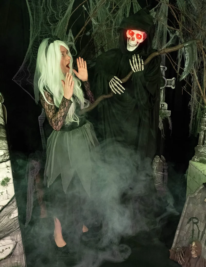 Sensenfrau hängende Horrordeko 183 cm