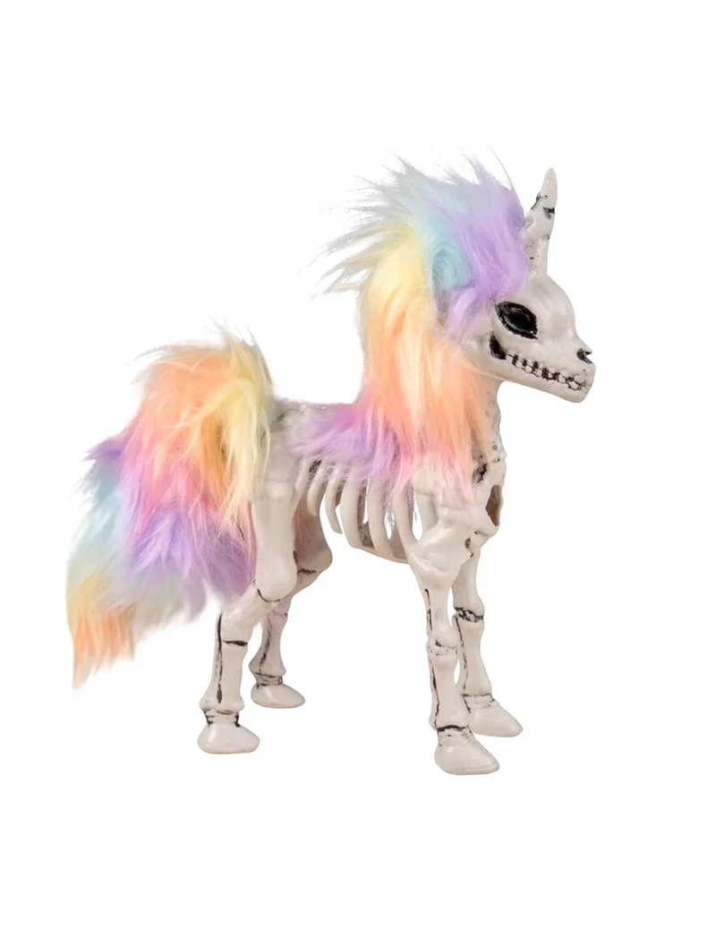 Skelett Einhorn Mähne Regenbogen
