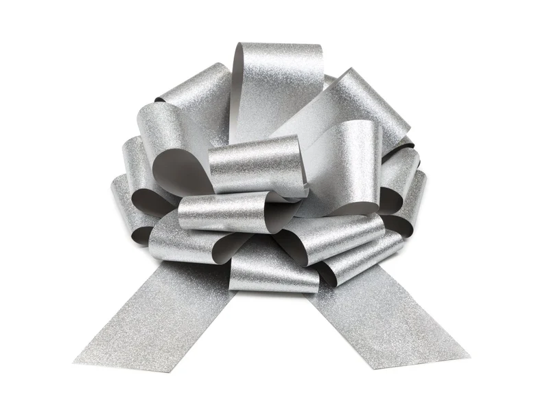 Silberne Schleife 30cm